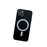 Husa MagSafe pentru Apple iPhone 12, Silicon, Protectie pentru camera, Magnetica, Incarcare Wireless,  Flippy, Negru - vivimall.ro