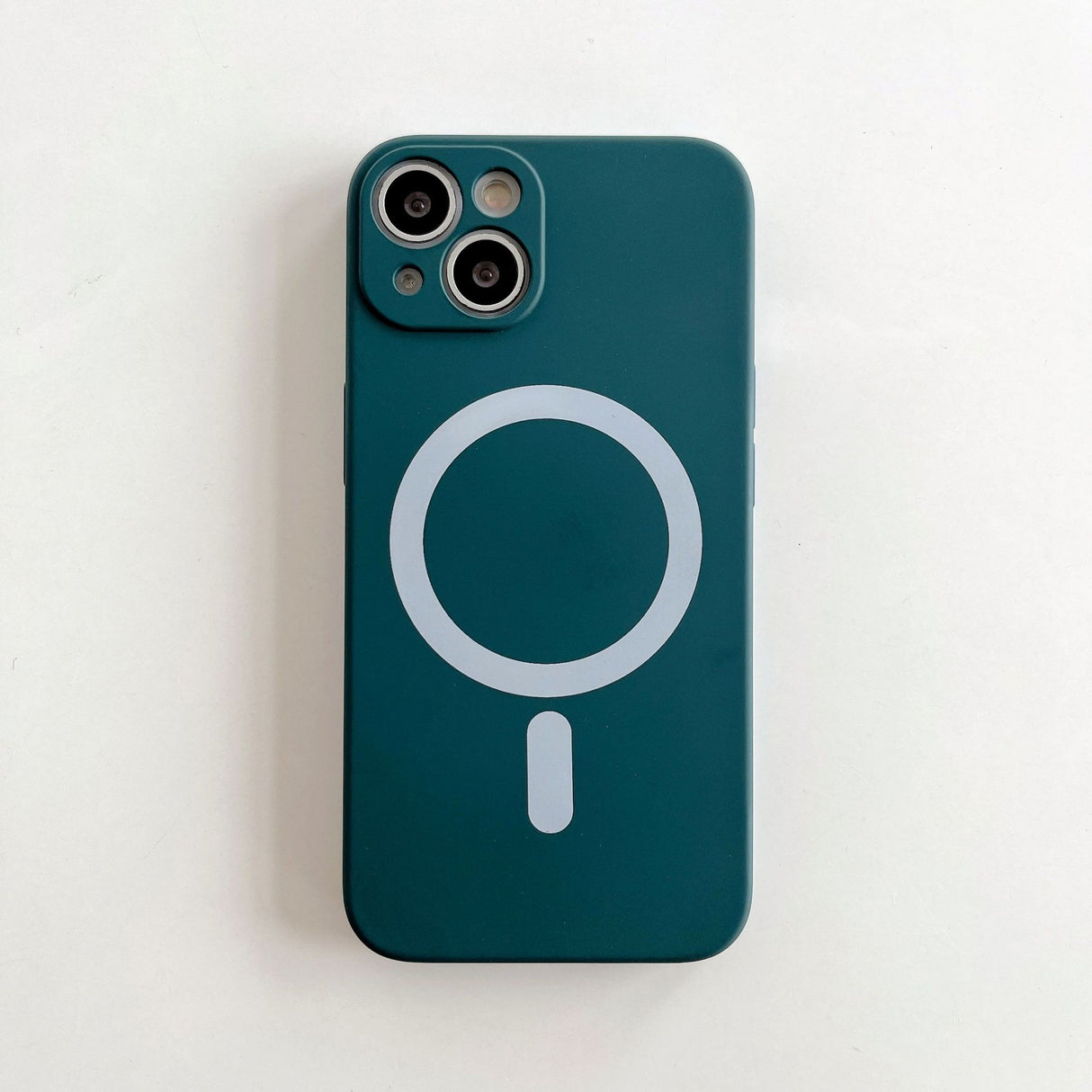 Husa MagSafe pentru Apple iPhone 14 Pro Max, Silicon, Protectie pentru camera, Magnetica, Incarcare Wireless,  Flippy, Verde - vivimall.ro