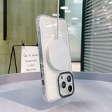 Husa MagSafe Silicone pentru iPhone 12 Pro Max, Flippy, Transparenta, Magnetica, Extra Protectie Camera Negru - vivimall.ro