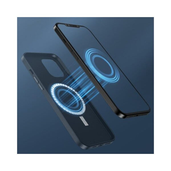 Husa protectie Flippy pentru iPhone 13 Pro Mag Safe, 2 in 1 incarcare si magnet, Soft silicone, Verde - vivimall.ro