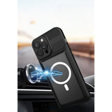 Husa pentru Apple iPhone 12 Pro MagSafe, Urban Armor, Flippy, Negru, suport magnetic - vivimall.ro