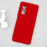 Husa Matte TPU pentru Huawei NOVA 9 SE, Flippy, Silicon Slim, Protectie Antisoc, Rosu - vivimall.ro