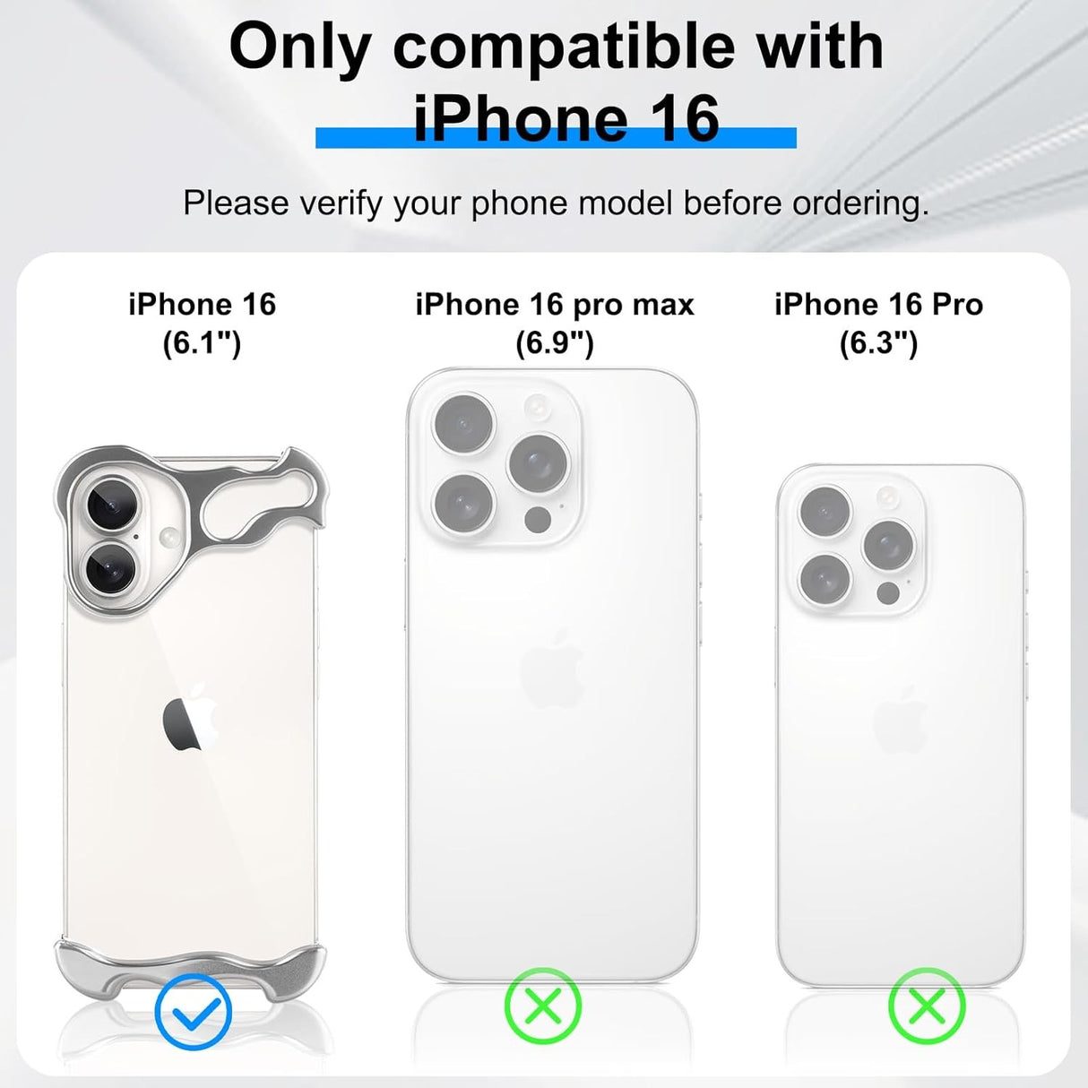 Husa Metalica Compatibila cu iPhone 16, Vivimall, Protectie pentru Colturile Telefonului si Camera, Aliaj, Antisoc, Antizgariere, Argintiu - vivimall.ro