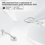 Husa Metalica Compatibila cu iPhone 16 Plus, Vivimall, Protectie pentru Colturile Telefonului si Camera, Aliaj, Antisoc, Antizgariere, Argintiu - vivimall.ro