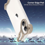 Husa Metalica Compatibila cu iPhone 16 Plus, Vivimall, Protectie pentru Colturile Telefonului si Camera, Aliaj, Antisoc, Antizgariere, Auriu - vivimall.ro