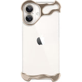 Husa Metalica Compatibila cu iPhone 16 Plus, Vivimall, Protectie pentru Colturile Telefonului si Camera, Aliaj, Antisoc, Antizgariere, Auriu - vivimall.ro