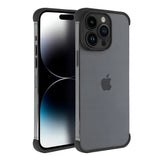 Husa TPU Edgeless Compatibila cu iPhone 15 Pro, Vivimall, Protectie pentru Colturi si Camera, Aliaj, Antisoc, Antizgariere, Negru Mat - vivimall.ro