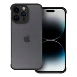 Husa TPU Edgeless Compatibila cu iPhone 15 Pro, Vivimall, Protectie pentru Colturi si Camera, Aliaj, Antisoc, Antizgariere, Negru Mat - vivimall.ro