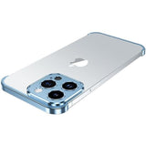 Husa Metalica Edgeless Compatibila cu iPhone 16 Plus, Vivimall, Protectie pentru Colturi si Camera, Aliaj Aluminiu, Antisoc, Antizgariere, Albastru - vivimall.ro