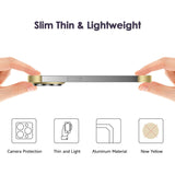 Husa Metalica Edgeless Compatibila cu iPhone 16 Pro Max, Vivimall, Protectie pentru Colturi si Camera, Aliaj Aluminiu, Antisoc, Antizgariere, Auriu - vivimall.ro