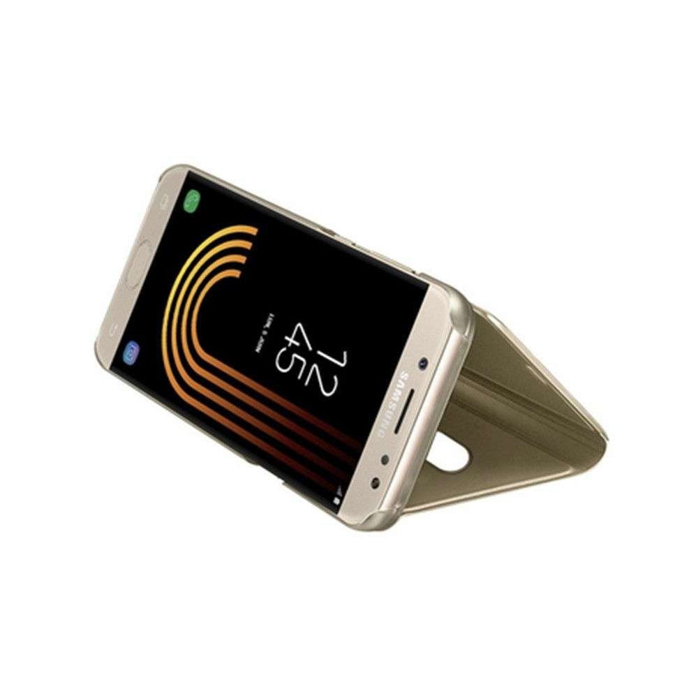 Husa Oppo A31 Flip Cover Oglinda Auriu - vivimall.ro