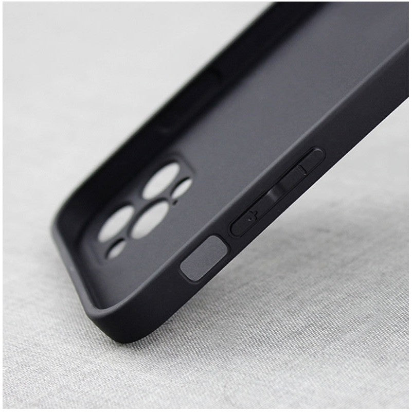 Husa pentru Samsung Galaxy A03 4G, Flippy, Liquid Silicone, cu Microfibra pe interior, Protectie Antisoc, Negru - vivimall.ro