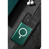 Husa pentru Apple iPhone 12 Pro MagSafe, Urban Armor, Flippy, Verde inchis, suport magnetic - vivimall.ro