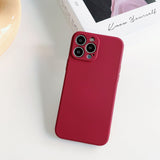 Husa pentru Apple iPhone 14 Flippy, Liquid Silicone, cu Microfibra pe interior, Protectie Antisoc, Wine red, Claret - vivimall.ro