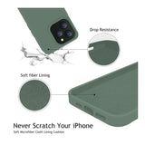 Husa pentru Apple iPhone 14 Plus Flippy, Liquid Silicone, cu Microfibra pe interior, Protectie Antisoc, Dark Green, Verde inchis - vivimall.ro