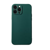 Husa pentru Apple iPhone 14 Pro Flippy, Liquid Silicone, cu Microfibra pe interior, Protectie Antisoc, Dark Green, Verde inchis - vivimall.ro