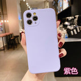 Husa pentru Apple iPhone 14 Pro Flippy, Liquid Silicone, cu Microfibra pe interior, Protectie Antisoc, Grass purple, Mov - vivimall.ro