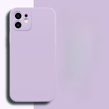 Husa pentru Apple iPhone 14 Pro Max Flippy, Liquid Silicone, cu Microfibra pe interior, Protectie Antisoc, Grass purple, Mov - vivimall.ro