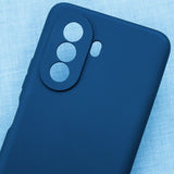 Husa pentru Huawei NOVA 10, Flippy, Liquid Silicone, cu Microfibra pe interior, Protectie Antisoc, Albastru Inchis - vivimall.ro