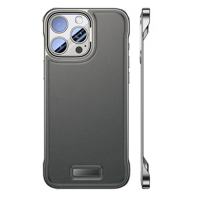 Husa pentru iPhone 15 Pro, husa de protectie pentru telefon, Vivimall, Design Modern fara margini, Subtire, Gri - vivimall.ro