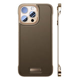 Husa pentru iPhone 16, husa de protectie pentru telefon, Vivimall, Design Modern fara margini, Subtire, din Piele PU, Desert Gold - vivimall.ro
