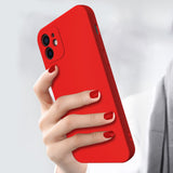 Husa pentru Samsung Galaxy A13 4G, Flippy, Liquid Silicone, cu Microfibra pe interior, Protectie Antisoc, Rosu - vivimall.ro