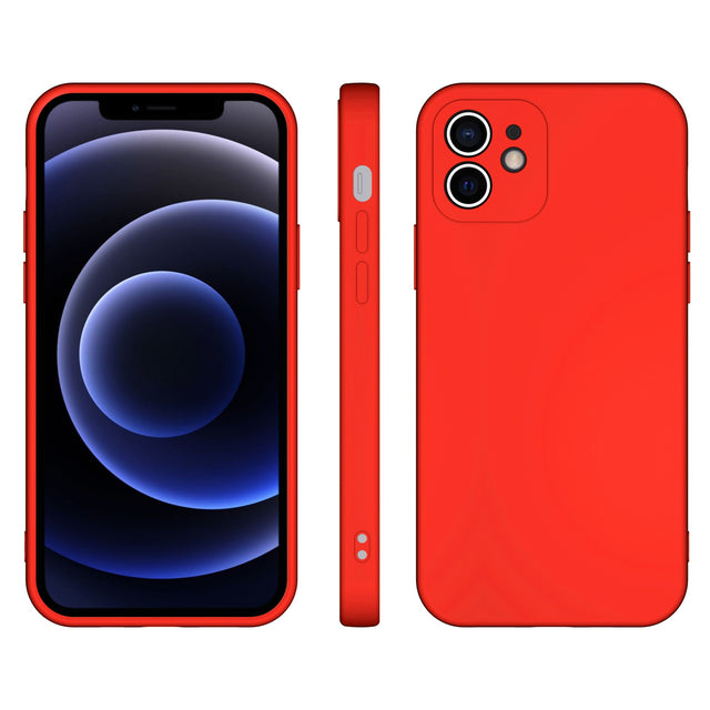 Husa pentru Samsung Galaxy S20 FE, Flippy, Liquid Silicone, cu Microfibra pe interior, Protectie Antisoc, Rosu - vivimall.ro