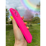 Husa pentru Samsung Galaxy S22 Ultra, Flippy, Liquid Silicone, cu Microfibra pe interior, Protectie Antisoc, Roz - vivimall.ro