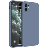 Husa protectie compatibila cu Apple iPhone 11 Liquid Silicone Case Albastru Inchis - vivimall.ro