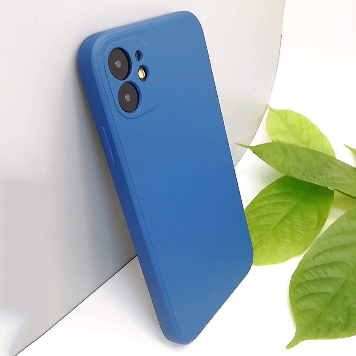 Husa protectie compatibila cu Apple iPhone 11 Liquid Silicone Case Albastru Inchis - vivimall.ro