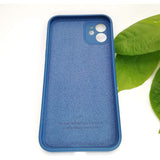 Husa protectie compatibila cu Apple iPhone 11 Liquid Silicone Case Albastru Inchis - vivimall.ro