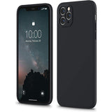 Husa protectie compatibila cu Apple iPhone 11 Pro Liquid Silicone Case Negru - vivimall.ro
