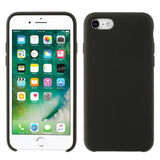 Husa protectie compatibila cu Apple iPhone 7/8/SE 2020 Liquid Silicone Case Negru - vivimall.ro
