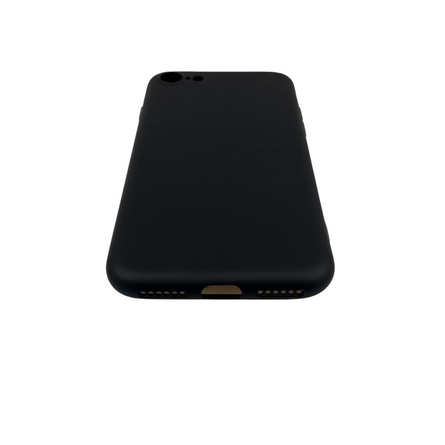 Husa protectie compatibila cu Apple iPhone 7/8/SE 2020 Liquid Silicone Case Negru - vivimall.ro