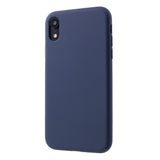Husa protectie compatibila cu Apple iPhone XR Liquid Silicone Case Albastru inchis - vivimall.ro