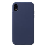 Husa protectie compatibila cu Apple iPhone XR Liquid Silicone Case Albastru inchis - vivimall.ro