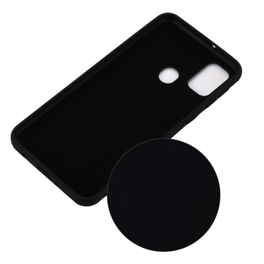 Husa protectie compatibila cu Huawei P Smart 2020 Liquid Silicone Case Negru - vivimall.ro