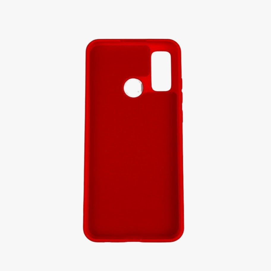Husa protectie compatibila cu Huawei P Smart 2020 Liquid Silicone Case Rosu - vivimall.ro