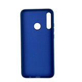 Husa protectie compatibila cu Huawei P40 Lite E Liquid Silicone Case Albastru inchis - vivimall.ro