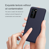 Husa protectie compatibila cu Huawei P40 Pro Liquid Silicone Case Albastru inchis - vivimall.ro