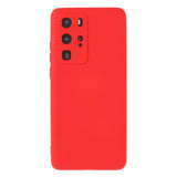 Husa protectie compatibila cu Huawei P40 Pro Liquid Silicone Case Rosu - vivimall.ro