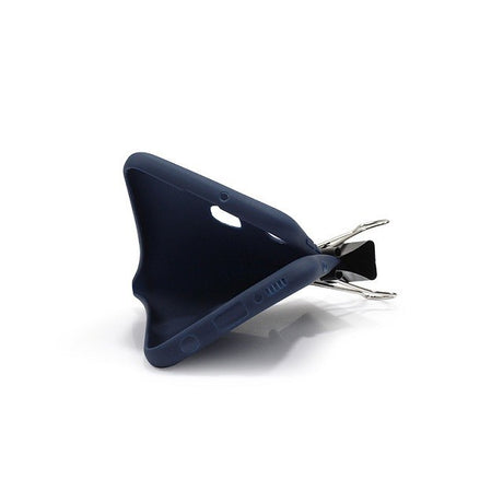 Husa protectie compatibila cu Samsung A20E Liquid Silicone Case Albastru inchis - vivimall.ro