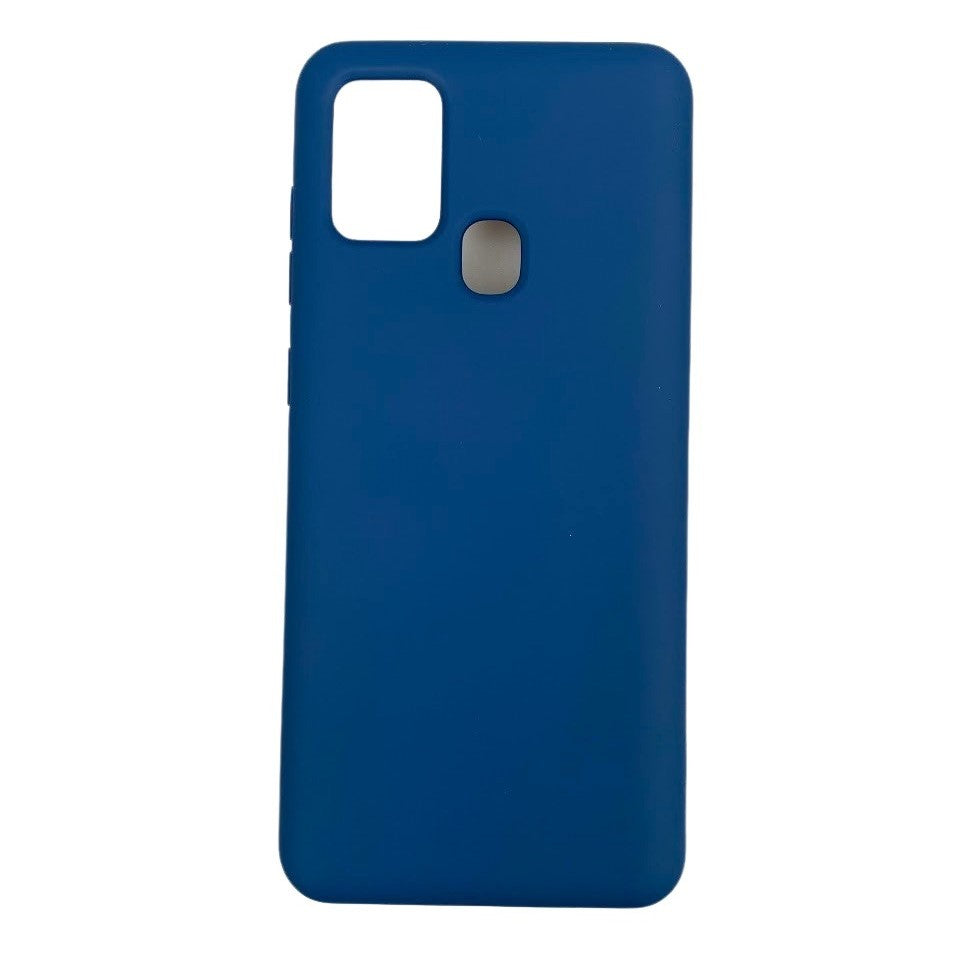 Husa protectie compatibila cu Samsung A21S Liquid Silicone Case Albastru inchis - vivimall.ro