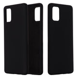 Husa protectie compatibila cu Samsung A71 Liquid Silicone Case Negru - vivimall.ro