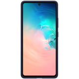 Husa protectie compatibila cu Samsung S10 Lite Liquid Silicone Case Albastru inchis - vivimall.ro