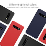 Husa protectie compatibila cu Samsung S10 Plus Liquid Silicone Case Negru - vivimall.ro