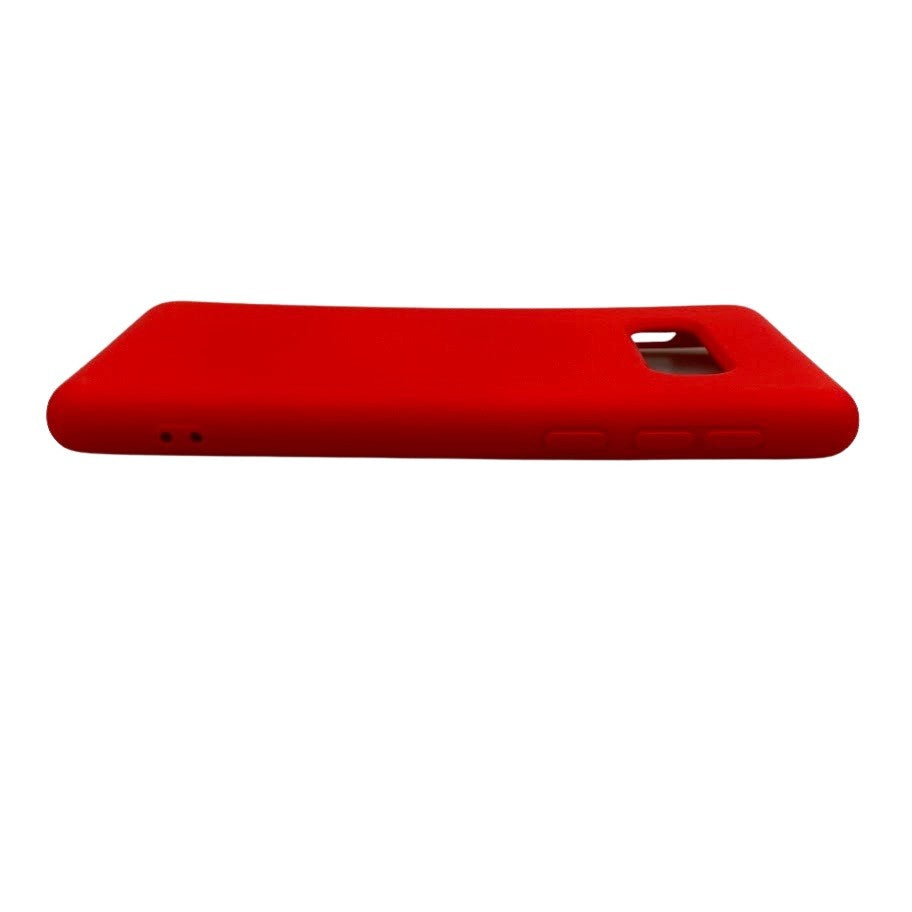 Husa protectie compatibila cu Samsung S10E Liquid Silicone Case Rosu - vivimall.ro