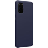 Husa protectie compatibila cu Samsung S20 Liquid Silicone Case Albastru inchis - vivimall.ro
