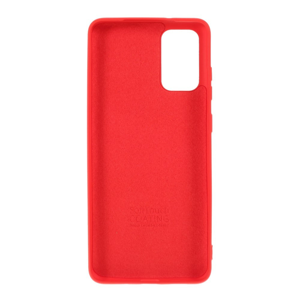 Husa protectie compatibila cu Samsung S20 Liquid Silicone Case Rosu - vivimall.ro