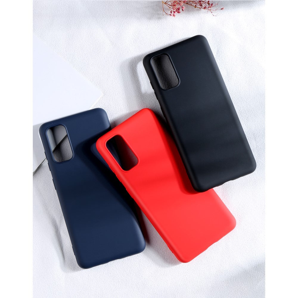 Husa protectie compatibila cu Samsung S20 Liquid Silicone Case Rosu - vivimall.ro